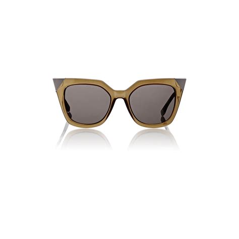 fendi crystal embellished mirrored cat eye sunglasses 50mm|Fendi cat eye sunglasses sale.